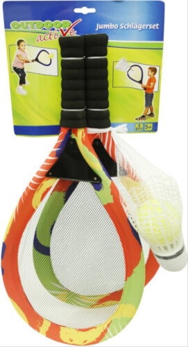 Vedes 74612067 Outdoor active Jumbo-Schläger Set Neon mit Bälle, Länge 67 cm