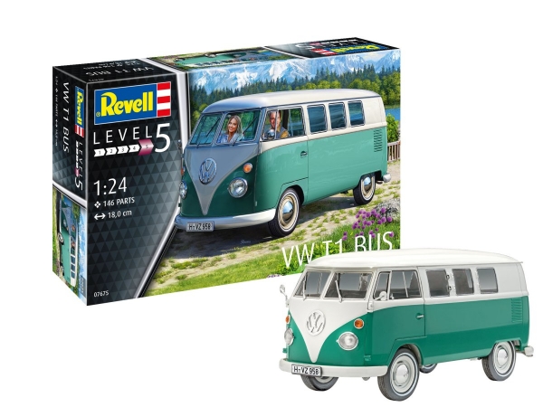Revell 07675 Modellbausatz VW T1 Bus 1:24