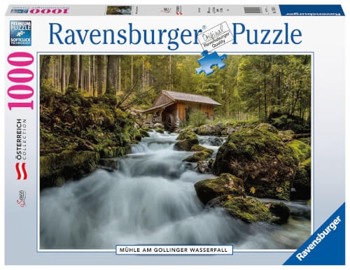 Ravensburger Puzzle 17263 - Mühle am Gollinger Wasserfall - 1000 Teile Puzzle für Erwachsene und Kin