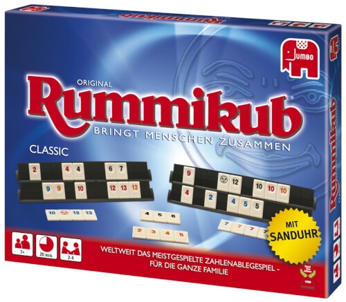 Jumbo 17571 - Original Rummikub Classic, für 2-4 Spieler, ab 7 Jahren