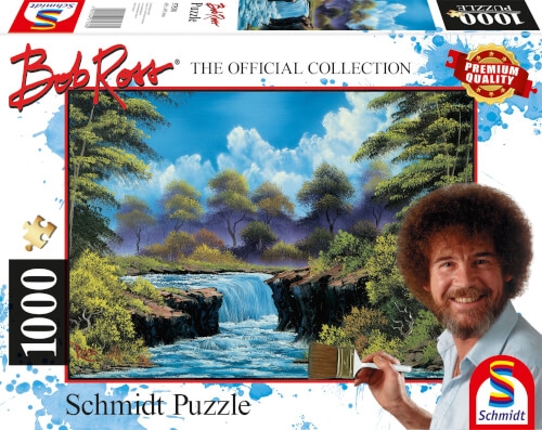 Schmidt Spiele 57538 Puzzle 1000 Teile BOB ROSS Wasserfall