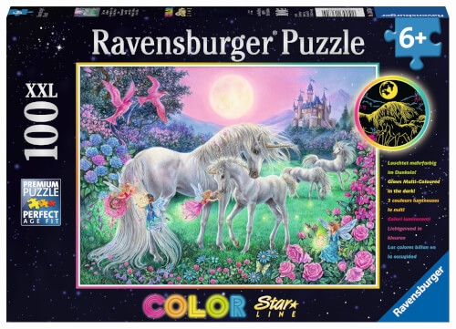 Ravensburger 13670 Puzzle Einhörner im Mondschein 100 Teile