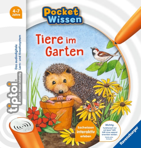 Ravensburger 65891 tiptoi® Pocket Wissen: Tiere Garten