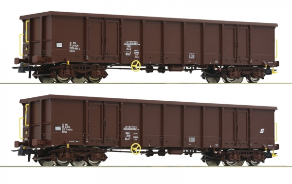 Roco 76075 2-tlg. Set: Offene Güterwagen, ÖBB