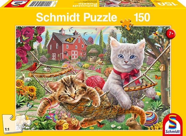 Schmidt Spiele 56289 Kätzchen im Garten, 150 Teile