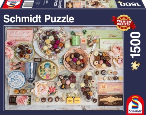 Schmidt Spiele Puzzle: Nostalgie-Schokoladen 1500 Teile