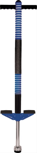 New Sports Pogo Stick, blau/schwarz, Höhe 95 cm, ca. 95x23,5x5,5 cm, belastbar bis 45 kg, ab 6 Jahre