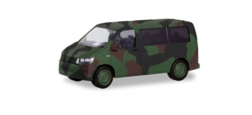 Herpa 700702 VW T6 BUS FLECKTARN "BUNDESWEHR"