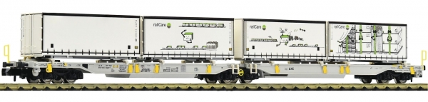 Fleischmann 825014 Doppeltaschen-Gelenkwagen, AAE+Railcare