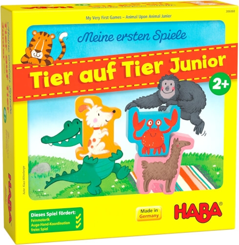 Haba 306068 Meine ersten Spiele  Tier auf Tier Junior