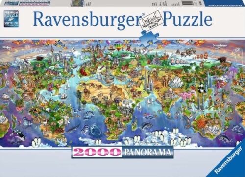 Ravensburger 16698 Puzzle Wunder der Welt 2000 Teile