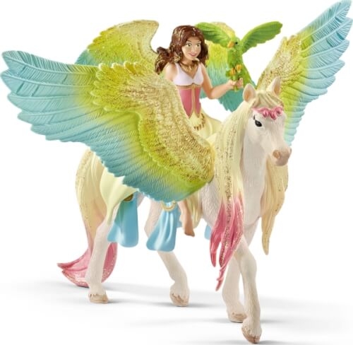 Schleich Bayala - 70566 Surah mit Glitzer-Pegasus, ab 5 Jahre