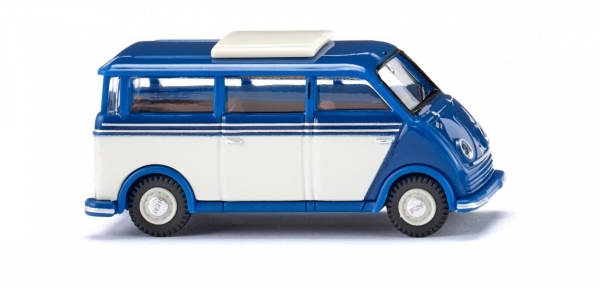 Wiking 033402 DKW Schnelllaster Bus - blau/perlweiß