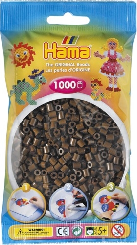 Dan Import 207-12 HAMA Bügelperlen Midi - Braun 1000 Perlen