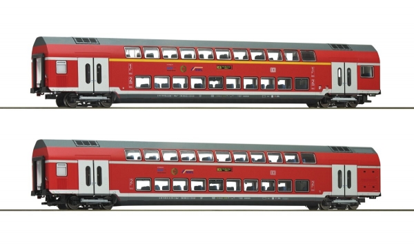 Roco 74148 2-tlg. Set: Doppelstockwagen, DB AG