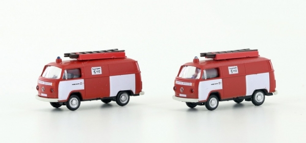 Lemke Minis LC3880 VW Bus T2 2er Set Feuerwehr N