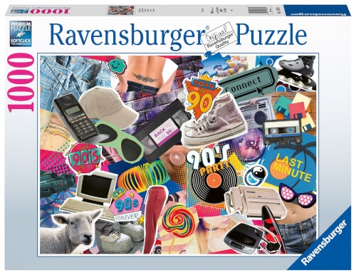 Ravensburger Puzzle 17388 Die 90er Jahre - 1000 Teile Puzzle für Erwachsene und Kinder ab 14 Jahren