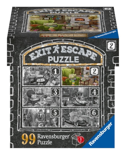 Ravensburger 16878 Puzzle EXIT Im Gutshaus Wohnzimmer 99 Teile