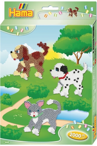 Dan Import 3449 Hama® Bügelperlen kleine Geschenkpackung Hund und Katze