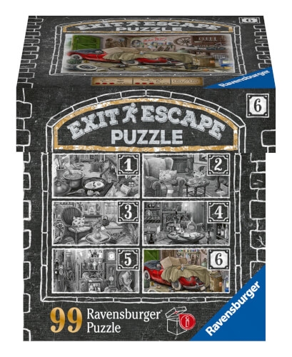 Ravensburger 16882 Puzzle EXIT Im Gutshaus Garage 99 Teile