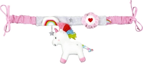 Coppenrath 14773 Die Spiegelburg - BabyGlück Kinderwagenkette Einhorn, dehnbar ca 47 - 59 cm