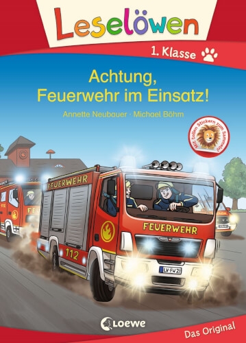 Loewe 74320757 Leselöwen 1. Klasse - Achtung, Feuerwehr im Einsatz!
