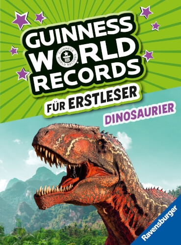 Ravensburger 46220 Guinness World Records für Erstleser - Dinosaurier (Rekordebuch zum Lesenlernen)