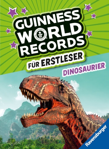Ravensburger 46220 Guinness World Records für Erstleser - Dinosaurier (Rekordebuch zum Lesenlernen)