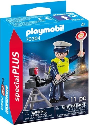 PLAYMOBIL 70304 Polizist mit Radarfalle