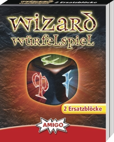 Amigo 1958 Wizard Würfelspiel Ersatzblöcke (2 Stk)