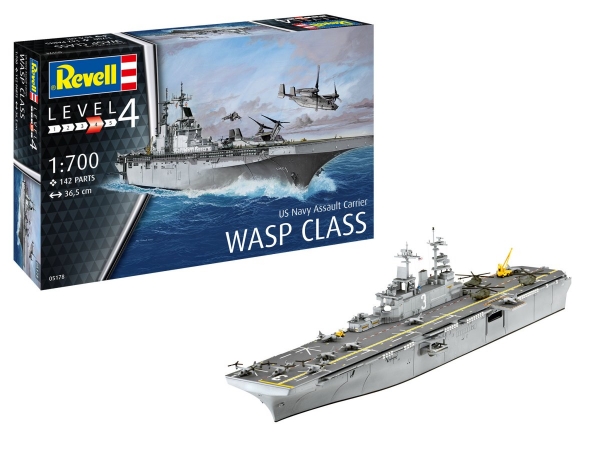 Revell 05178 US Navy Assault Carrier WASP CLASS