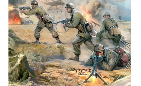 Zvezda 500786136 1:72 WWII Deutsche Fallschirmjäger