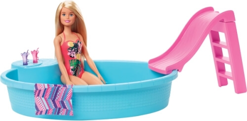 Mattel GHL91 Mattel GHL91 Barbie Pool und Puppe (blond)