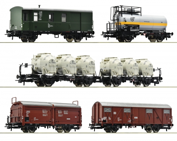 Roco 6600018 5-tlg. Set: Güterzug, DB