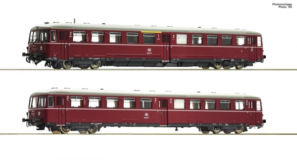 Fleischmann 740170 Akkutriebwagen BR 515 mit Steuerwagen, DB rot Sound