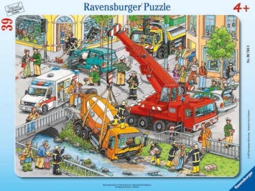 Ravensburger 67688 Rahmenpuzzle Rettungseinsatz, 39 Teile