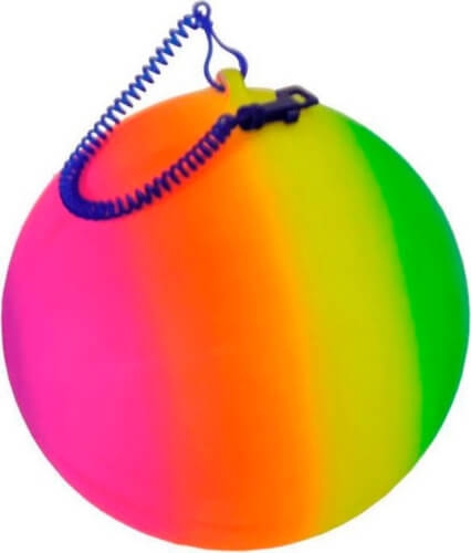 Van Manen 720547 GAMETIME Returnball Rainbow mit Schnur 21cm