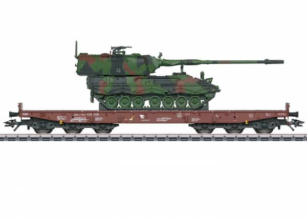Märklin 48872 H0 Schwerlastwagen Samms 709 beladen, Panzerhaubitze 2000