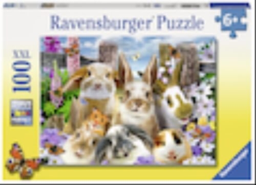 Ravensburger 109494 Puzzle Hasen-Selfie 100 Teile XXL