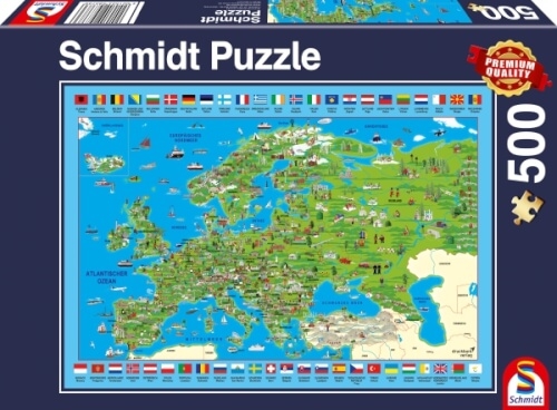 Schmidt Spiele Puzzle Europa entdecken 500 Teile