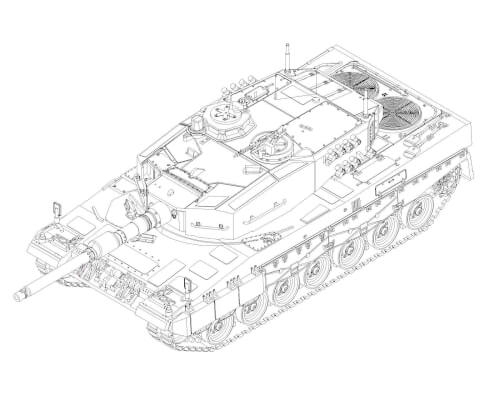 Trumpeter 07190 1/72 Leopard 2A4 MBT