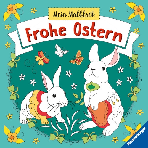 Ravensburger 48936 Mein Malblock Frohe Ostern - Malen ab 6 Jahren