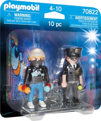 PLAYMOBIL 70822 DuoPack Polizist und Sprayer