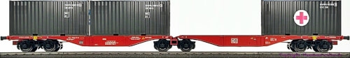 ACME AC90163 H0 Gelenk-Containertragwagen Bauart Sggrss 80 der DBAG, Epoche 5/6, beladen mit 2 x 20f