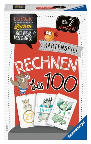 Ravensburger 80660 Lernen Lachen Selbermachen: Kartenspiel Rechnen bis 100