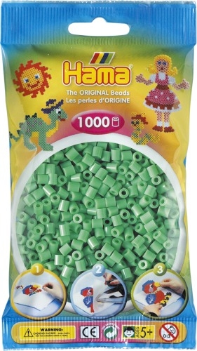 Dan Import 207-11 HAMA Bügelperlen Midi - Hellgrün 1000 Perlen
