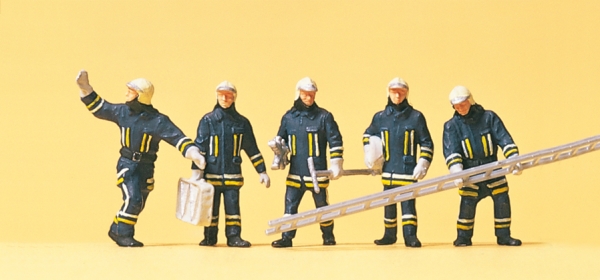 Preiser 10484 Feuerwehrmänner in moderner Einsatzkleidung