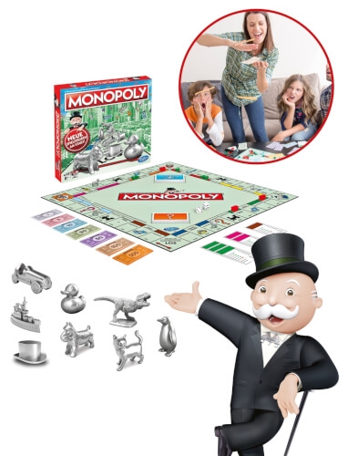 Hasbro C1009100 Monopoly Classic, für 2-6 Spieler, ab 8 Jahren