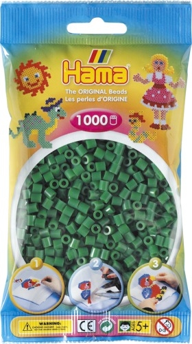 Dan Import 207-10 HAMA Bügelperlen Midi - Grün 1000 Perlen