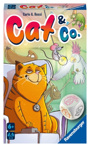 Ravensburger 20964- Cat & Co. - Würfel-Merkspiel, Spiel für Kinder ab 6 Jahren - Gesellschaftspiel